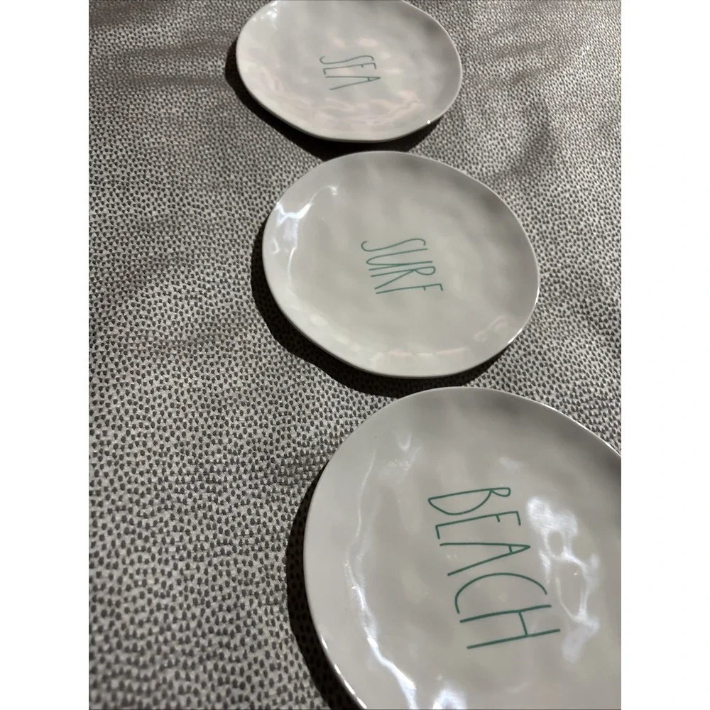 SET OF 3 Rae Dunn Artisan Plates 8
